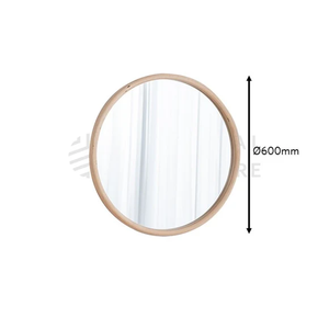 Espejo de Pared Redondo Moderno, Decoración Minimalista para el Hogar, Dormitorio, Baño, Entrada, Muebles de Madera Duraderos y Elegantes de Malasia para Exportación - Product Image 5