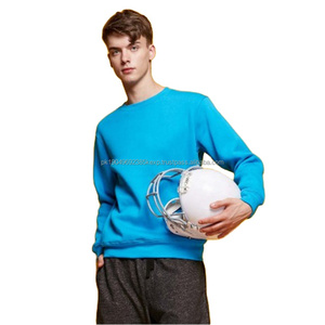 Sudaderas personalizadas de algodón con cuello redondo para hombre, ropa de calle informal suelta, sudadera Lisa blanca de manga larga de alta calidad - Product Image 1