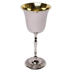Exclusive Quality <b>Metal</b> Wine Goblet Glass New Arrival European Style Silver Color Wine <b>Cup</b> for Wedding and Home - Product Image 4