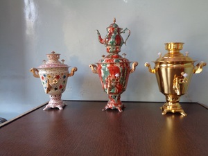 Bouilloire à thé et café Samovar en métal faite à la main Pot et bouilloire de style indien en gros - Product Image 3