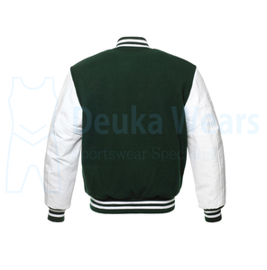 Vestes de baseball en cuir à faible MOQ, logo personnalisé, broderie en chenille, appliqué, vestes de lettreman avec poche avant - Product Image 3