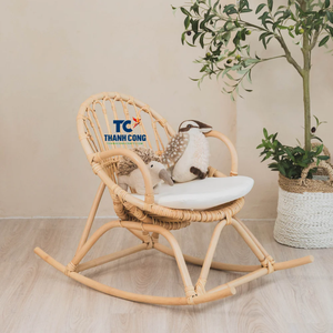 Chaise en rotin prix usine pour enfants meubles naturels légers, solides et élégants pour la décoration intérieure et extérieure de bébé - Product Image 3