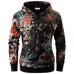 Sweat à capuche tie-dye pour homme, respirant, coupe-vent, personnalisé, 100% coton, 300 GSM, pour l'hiver, la remise en forme et la salle de sport - Product Image 2