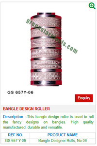 Rodillo de diseño de brazalete GS 657Y-06 Herramientas de joyería para herramientas de joyería - Product Image 2