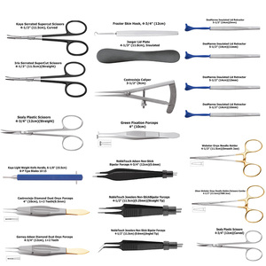 Juego de instrumentos de blefaroplastia de acero inoxidable de alta calidad, fuente de alimentación Manual, instrumentos de cirugía de párpados, juego de cirugía plástica - Product Image 4