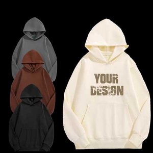 Sudadera con capucha pesada de alta calidad 100% sudaderas con capucha de algodón Unisex Sudadera con capucha de Impresión digital personalizada para hombres Hecho EN LA India - Product Image 1