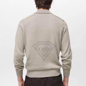 Polo de Golf que absorbe el sudor 100% algodón Ajuste estándar relajado con tapeta de 2 botones Rendimiento Polo de Golf para hombre - Product Image 5