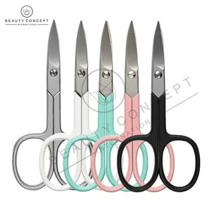 Venta caliente Imprimir Las mejores Tijeras para uñas de manicura Logotipo propio de alta calidad Hoja de acero inoxidable Punta afilada Arte de uñas Sostenible - Product Image 2