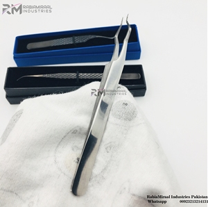 Nouvelle forme de pince à épiler en acier inoxydable conçue avec précision pince à épiler d'isolation de cils parfaite durable de qualité supérieure - Product Image 5