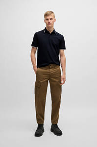 Venta superior Hombres para Polo Camiseta por encargo 100% Algodón Color negro sólido Hombre Polo Camiseta por Marfa International - Product Image 3