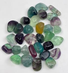 Piedras de cristal de fluorita arcoíris Natural de alta calidad, piedras preciosas de alto pulido para Feng Shui Love Top decoración del hogar grabado - Product Image 2