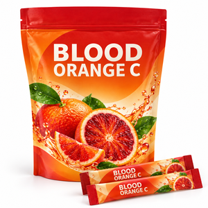 Sachets de mélange de boisson à l'orange sanguine et à la vitamine C, marque privée OEM, pour le soutien immunitaire, complément santé, formule personnalisée, logo personnalisé - Product Image 1