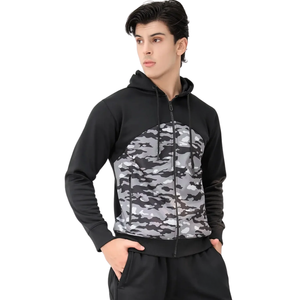 Ensemble survêtement camouflage pour homme, sweat-shirt et pantalon, vêtements de sport élégants, vêtements de sport confortables, veste de sport en gros - Product Image 1