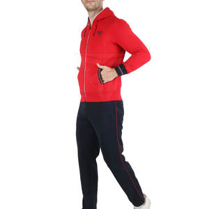 Otoño Invierno Traje deportivo para hombre Sudadera con capucha y pantalones con logotipo personalizado con traje de chándal de algodón de talla grande 100% - Product Image 4