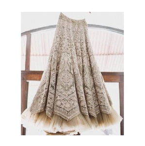 Venta al por mayor de tela Georgette y Organza Lehenga para exportación de tela de traje Anarkali de proveedor indio - Product Image 1