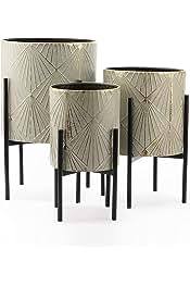 Macetas de metal resistentes a la intemperie para decoración de jardín a precio barato Macetas de flores de alta calidad con revestimiento en polvo para H - Product Image 2