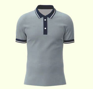 เสื้อโปโลผู้ชายแบบแห้งเร็วเสื้อโปโลสำหรับเครื่องแบบบริษัทเสื้อโปโลแบบไม่มีลวดลายโลโก้ของคุณเอง - Product Image 2