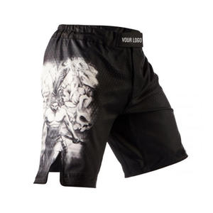 Custom Printing Unisex BJJ MMA <b>Grappling</b> <b>Shorts</b> for Wrestling High Quality 100% Polyester - Product Image 5
