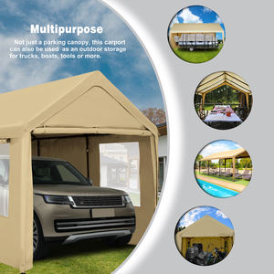 Auvent de voiture NOWENSOL 12x20 pieds, robuste, avec parois latérales et portes amovibles, abri de voiture portable, garage pour bateau et fête - Product Image 3