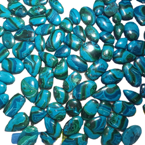 Crisocola natural Malaquita Cabujón Piedra preciosa de cuarzo suelta para la fabricación de joyas de la India - Product Image 2