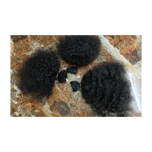 Extensiones de cabello rizado profundo y pelucas para hombres y mujeres hechas de 100% cabello humano virgen real de alta calidad - Product Image 4