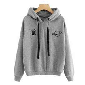 UNIQUE GYM WEAR Sudadera con Capucha Personalizada para Mujer, Chaqueta de Forro Polar, Color Negro Sólido, Transpirable, Ecológica, Poliéster/Algodón, 220g - Product Image 3