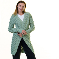 Pulls d'hiver pour femmes, col rond, tricoté ample, manches classiques, en laine/acrylique épais, décontracté, anti-plis, longs, Fourniture ODM