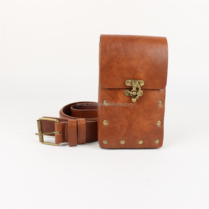 Conjunto de 4 Uds. De cinturón de cuero renacentista Medieval, riñonera de cobre para juegos de rol y Halloween, Cosplay de Halloween - Product Image 6