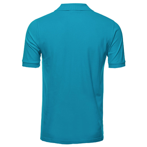 เสื้อโปโลสำหรับผู้ชายสีล้วนดีไซน์ตามสั่งเสื้อโปโลสำหรับผู้ชายเสื้อเชิ๊ตโปโลแขนสั้นคอพับลงจากบังคลาเทศ - Product Image 2