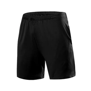 Pantalones Cortos Bermuda de Poliéster de Secado Rápido para Hombre, Color Negro, Cintura con Cordón, Estilo Casual y Deportivo - Product Image 5