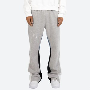 Pantalons de survêtement pour hommes décontractés légers et respirants de haute qualité Séchage rapide Cordon de serrage Services OEM Logo personnalisé 100% coton Jambes larges - Product Image 4