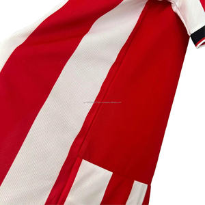 Personaliza tu Uniforme de Fútbol de Manga Corta con Cuello en V, Antibacterial, de Secado Rápido y Transpirable, 100% Poliéster, Alta Calidad, Venta al Por Mayor 24-25 - Product Image 3