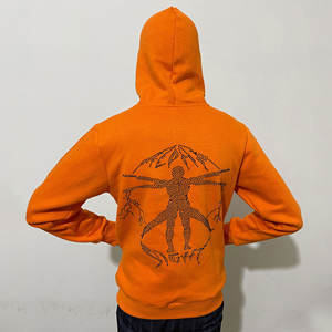 Vente en gros OEM sweats surdimensionnés en coton violet de haute qualité pour hommes sweats à capuche avec fermeture éclair complète pull impression numérique Streetwear - Product Image 2