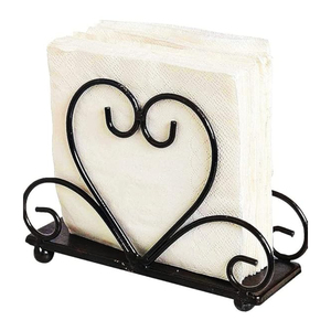 Servilletero festoneado de Metal de lujo de nuevo diseño, servilletero decorativo para el hogar para restaurante - Product Image 1