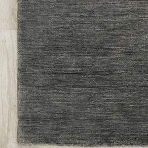 Modern Home <b>Rug</b> Anti-Slip Plush Cut Pile <b>Grey</b> Crystal Velvet Wool Solid Color 3mm Thick Machine Made Loomed Technique Reversible - Product Image 4