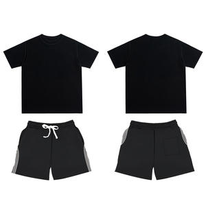 Conjunto de camiseta para hombre logo verano conjuntos de 2 piezas logotipo personalizado chándal traje pantalones cortos conjuntos 2 piezas camiseta y pantalones cortos conjunto - Product Image 3