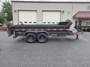Direct Manufacturer Price 7 x 14 FT Heavy Duty Belmont DLX8214-14K Hydraulic Dump Trailer for Gravel, Sand & Debris Hauling - Product Image 2