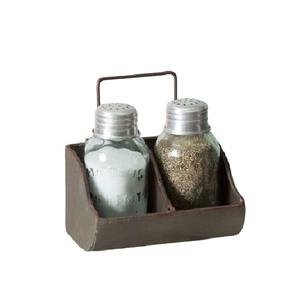 Caddy à sel et à poivre vintage Caddy de créateur fait à la main de haute qualité Forme personnalisée Caddy à sel et à poivre en gros - Product Image 6