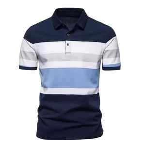 T-shirts polo en coton polyester respirant de haute qualité T-shirts polo uni pour hommes avec LOGO Polo pour hommes imprimé de logo personnalisé - Product Image 3