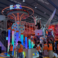 Sistem Permainan & Aktivitas Anak Bertema Hutan Indoor Multi-Level dengan Trampolin & Panjat Tebing, Kapasitas 100+ Orang