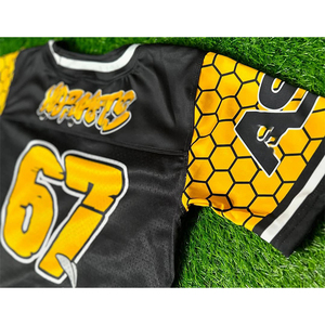 Custom 7v7 Football Uniforms for Youth Fully Sublimated 7 on 7 Uniform Set Quick Dry Men's Breathable 7 on 7 Uniform OEM - Product Image 6