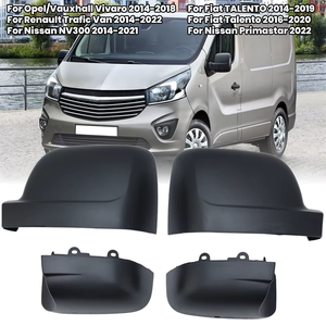 Coque de rétroviseur latéral pour Vauxhall VIVARO, Renault <span class=keywords><strong>TRAFIC</strong></span> <span class=keywords><strong>Van</strong></span>, <span class=keywords><strong>Nissan</strong></span> NV300, Fiat TALENTO 2014-2019, accessoires de voiture - Product Image 1