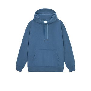 Streetwear brodé avec logo personnalisé Sweat à capuche imprimé hip-hop bouffant Pull lavé 100% coton éponge lourd sublimé - Product Image 5