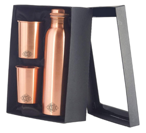 Top Selling Pure Copper <b>Water</b> <b>Bottle</b> with Lid Customized Shape and Size Available <b>for</b> <b>Gym</b> Workouts And Gift <b>Bottle</b>. - Product Image 2