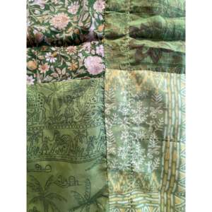 Pañuelo de Seda 100% Vintage, Estampado y Bordado con Diseño de Pradera, Estilo Kantha, Largo, para Primavera/Invierno, para Chicas - Product Image 2