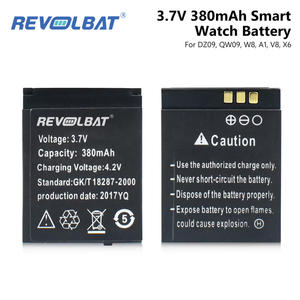 Batería Revolbat de Iones de Litio de 3.7V y 320mAh, Paquete de Batería Recargable de Polímero con Conector para Relojes Inteligentes DZ09 / QW09 / <span class=keywords><strong>A1</strong></span> / V8 / X6 - Product Image 2