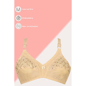 Sujetador de algodón de pollo bordado - Product Image 2