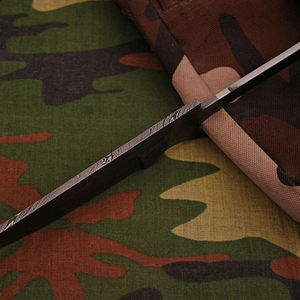 Queue de rat personnalisée de haute qualité couteau de chasse en acier damas lame vierge - Product Image 6