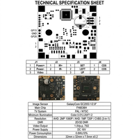 Module de caméra 4-en-1 AHD TVI CVI CVBS Starlight 2MP en gros, carte 32x32mm FH8536H GC2053 pour moniteurs de véhicules commerciaux, garantie 1 an
