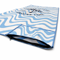 Quick Dry Microfiber Beach Towel Backpack 2 in 1 Foldable Towel Bag for Beach Pool Gym Camping
